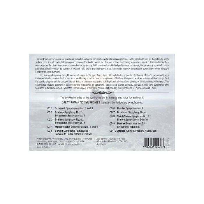 GREAT ROMANTIC SYMPHONIES (10 CD) - slide-1