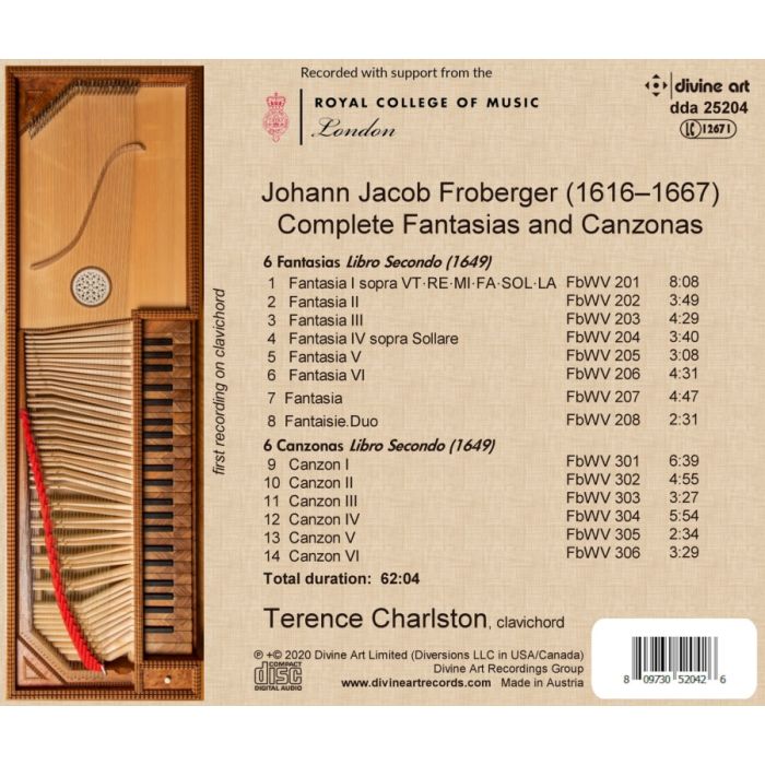Froberger: Complete Fantasias & Canzonas - slide-1
