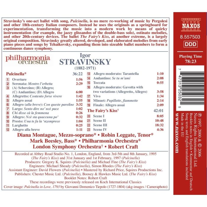 STRAVINSKY: Pulcinella, The Fairy’s Kiss - slide-1