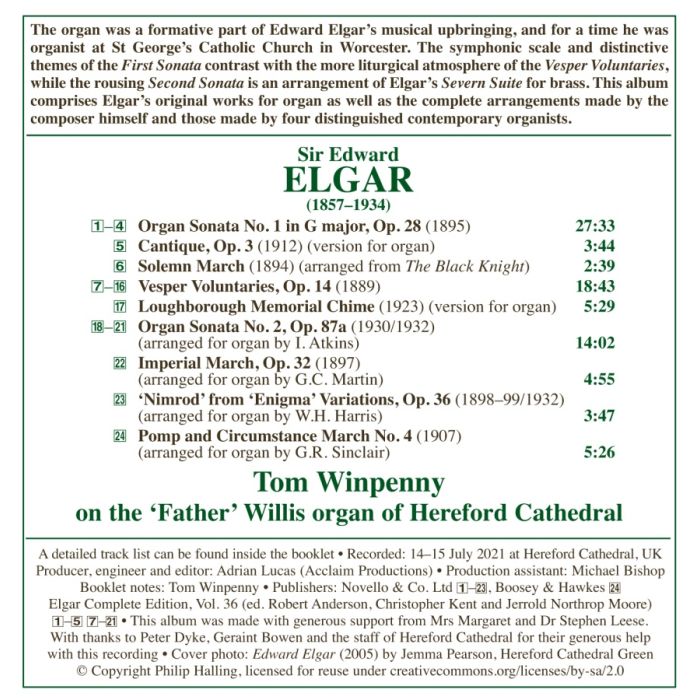 Elgar: Complete Organ Works - slide-1