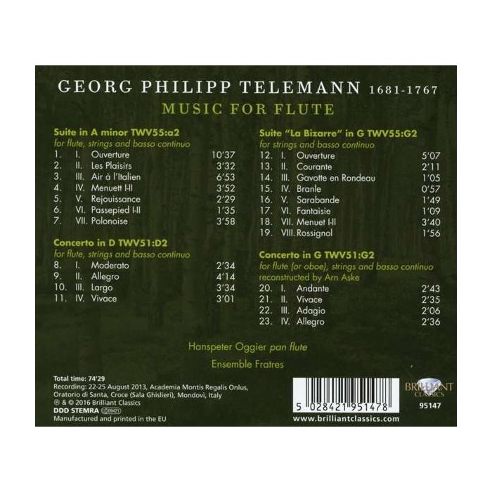 Telemann: Music for Flute - slide-1