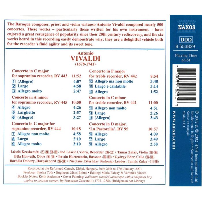 VIVALDI: Complete Recorder Concertos - slide-1