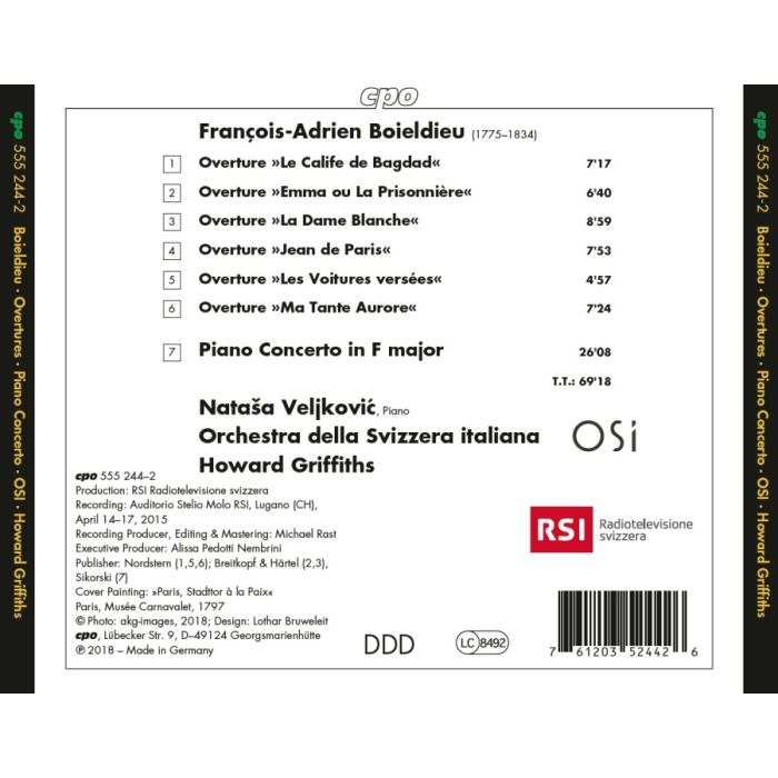 Boieldieu: Piano Concerto; Six Overtures - slide-1
