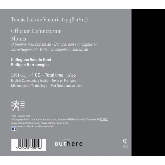 Victoria: Officium Defunctorum, Motets - slide-1