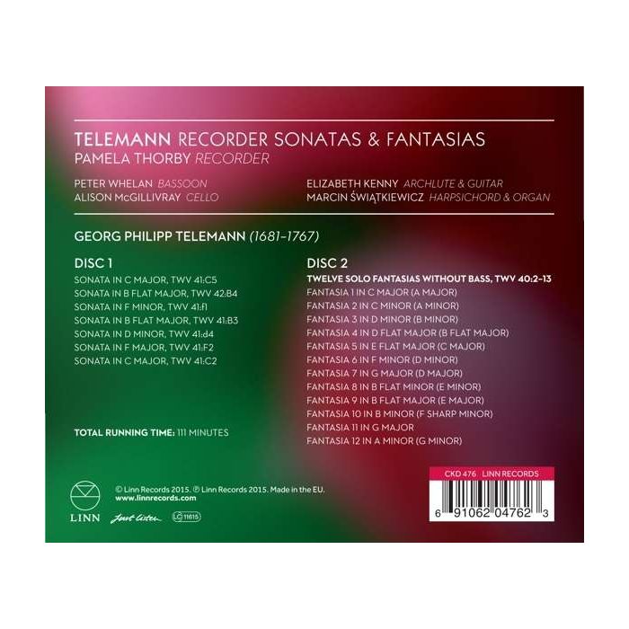 Telemann: Recorder Sonatas and Fantasias - slide-1