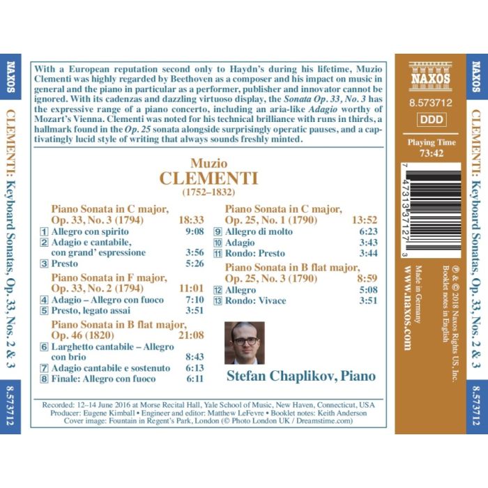 Clementi: Keyboard Sonatas Op. 33; 46; 25, - slide-1