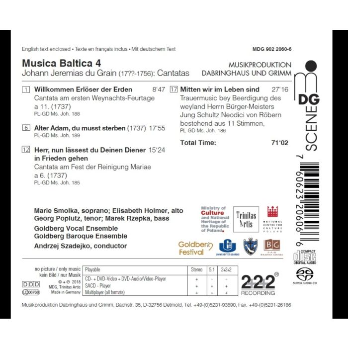 Grain: Sacred Cantatas - Musica Baltica Vol. 4 - slide-1