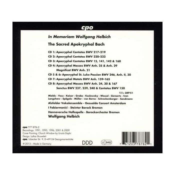Bach: Apocryphal Cantatas, Masses & Motets - slide-1