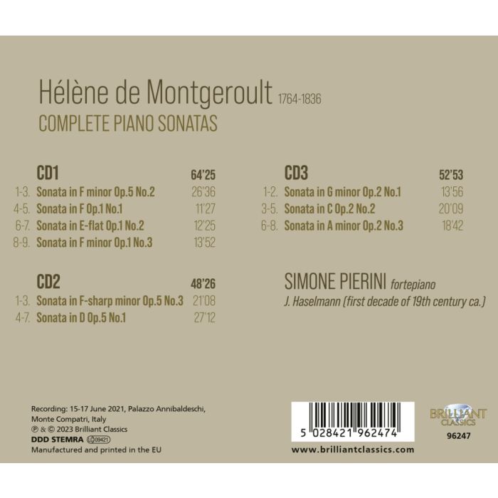 De Montgeroult: Complete Piano Sonatas - slide-1