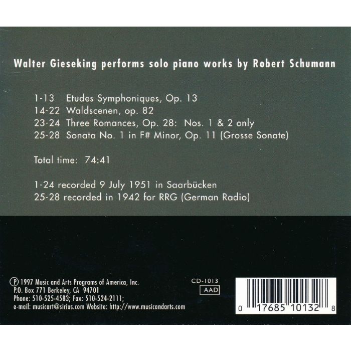 Gieseking plays Schumann - slide-1
