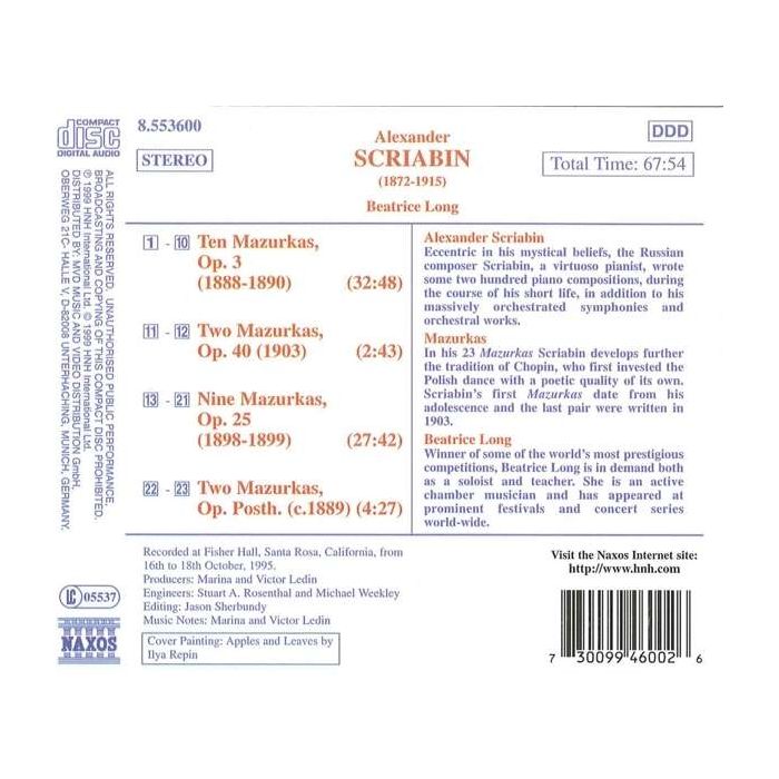 SCRIABIN: Mazurkas (Complete) - slide-1