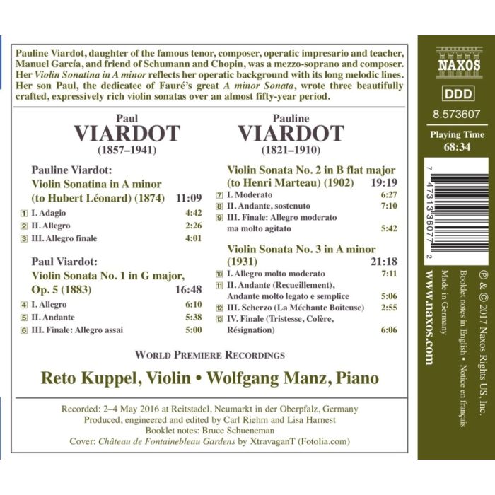 Viardot: Violin Sonatas; Violin Sonatina - slide-1