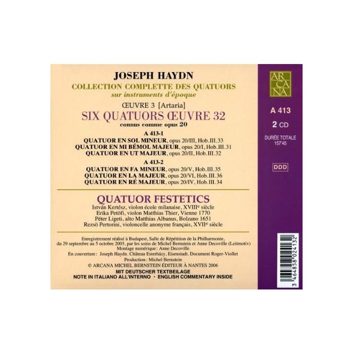 Haydn: Les Quatuors Œuvre 32 - slide-1