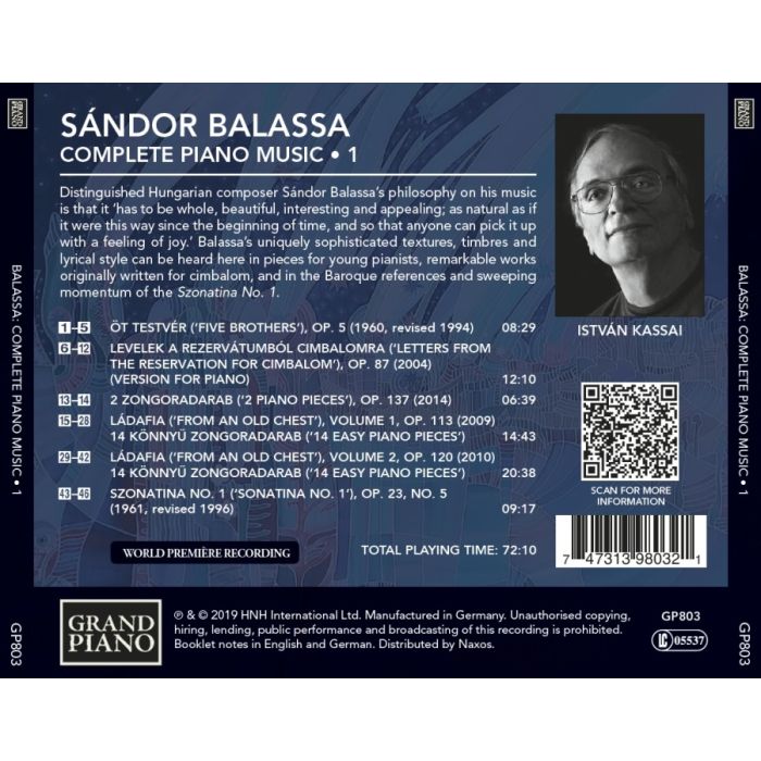 Balassa: Complete Piano Music Vol. 1 - slide-1