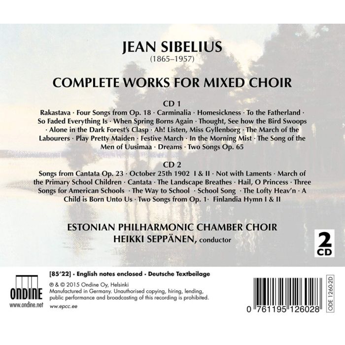 Sibelius: Complete Works for Mixed Choir - slide-1