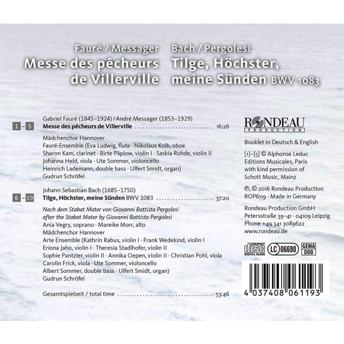 Bach (Pergolesi): Tilge, Höchster, meine Sünden; Fauré / Messager: Messe des pêcheurs de Villerville - slide-1