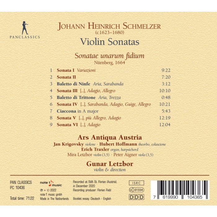 Schmelzer: Violin Sonatas - Sonatae unarum fidium (1664) - slide-1