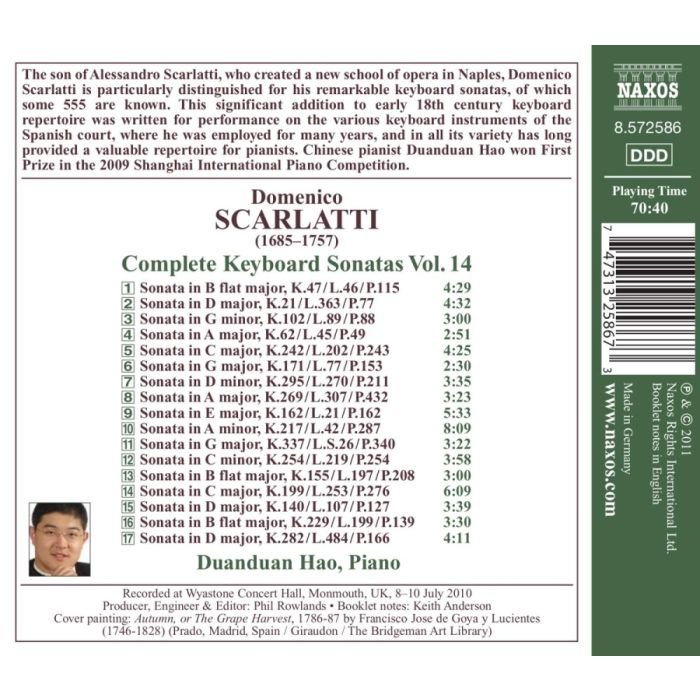 Scarlatti: Complete Keyboard Sonatas Vol. 14 - slide-1