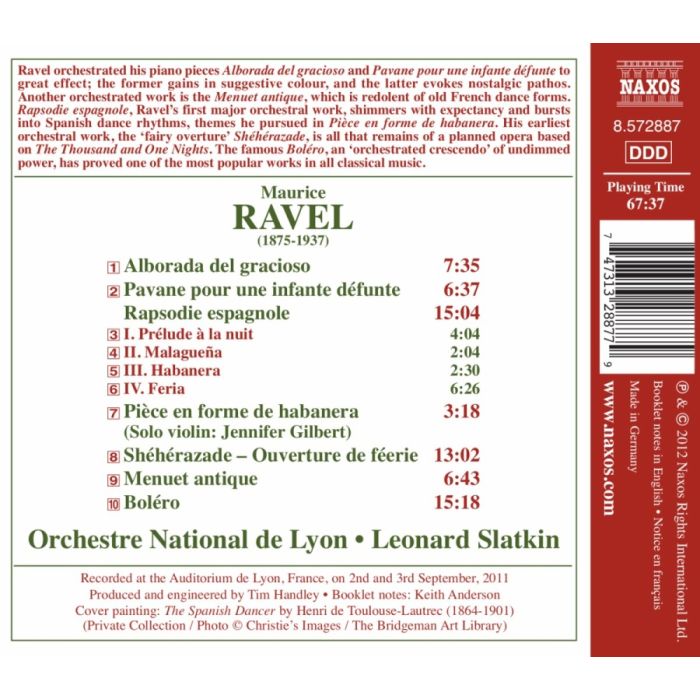 Ravel: Orchestral Works 1 - Rapsodie espagnole, Pavane pour une infante défunte, Bolero - slide-1