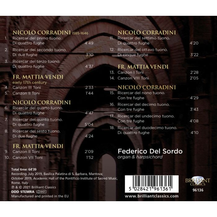 Corradini: 12 Ricercari & Vendi: Canzoni - slide-1