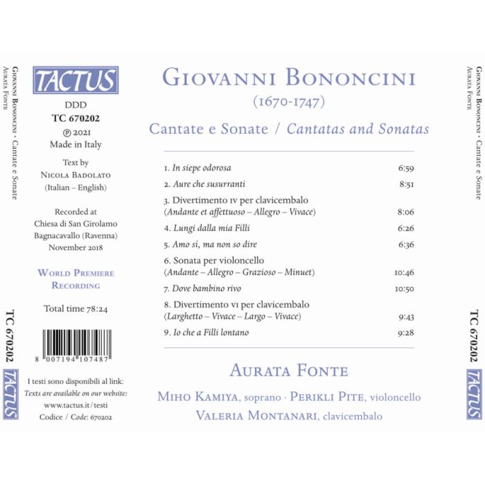 Bononcini: Cantate e Sonate - slide-1