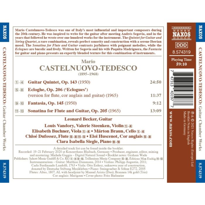 Castelnuovo-Tedesco: Guitar Quintet - slide-1