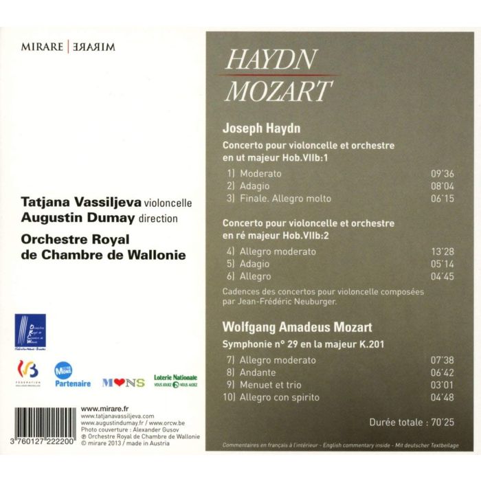 Haydn: Concertos pour violoncelle n° 1 & 2 / Mozart: Symphonie n° 29 - slide-1