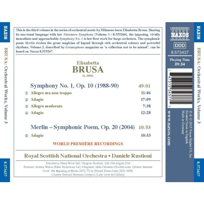 Brusa: Symphony No. 1; Merlin - Symphonic Poem - slide-1