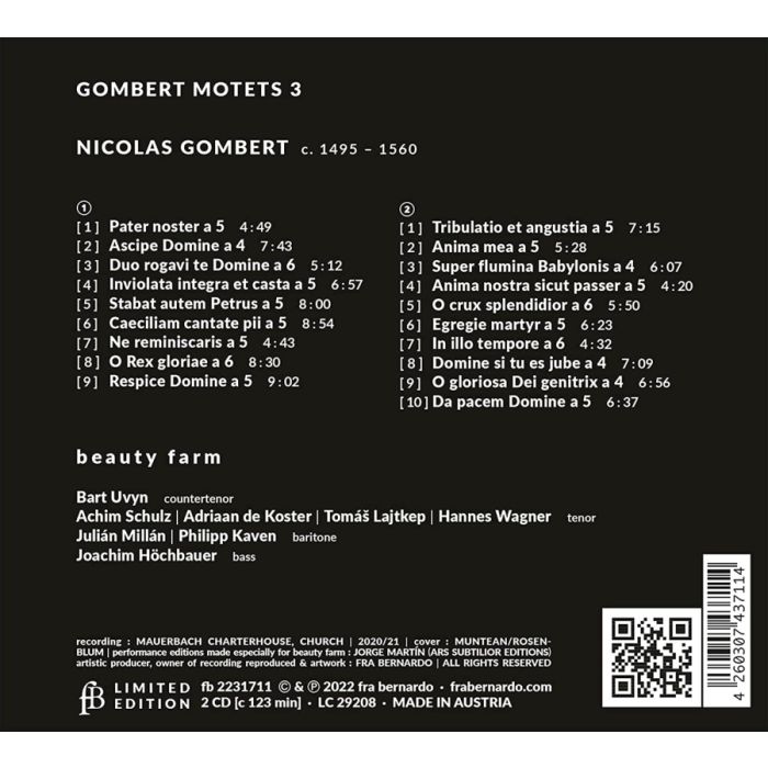 Gombert: Motets Vol. 3 - slide-1