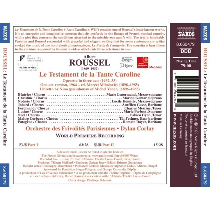 Roussel: Le Testament de la Tante Caroline - slide-1