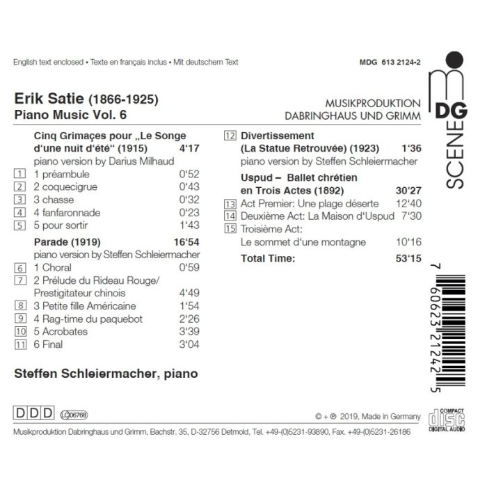 Satie: Piano Music Vol. 6 - slide-1