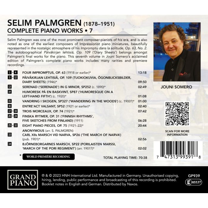Palmgren: Complete Piano Works Vol. 7 - slide-1