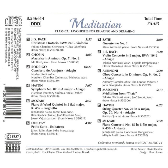 MEDITATION - Classical Favourites for Relaxing and Dreaming - slide-1