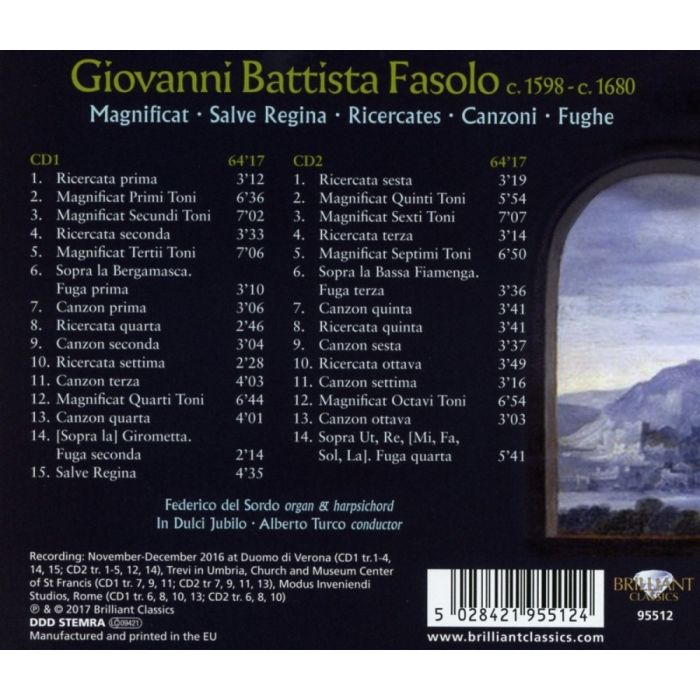Fasolo: Magnificat, Salve Regina, Ricercates - slide-1