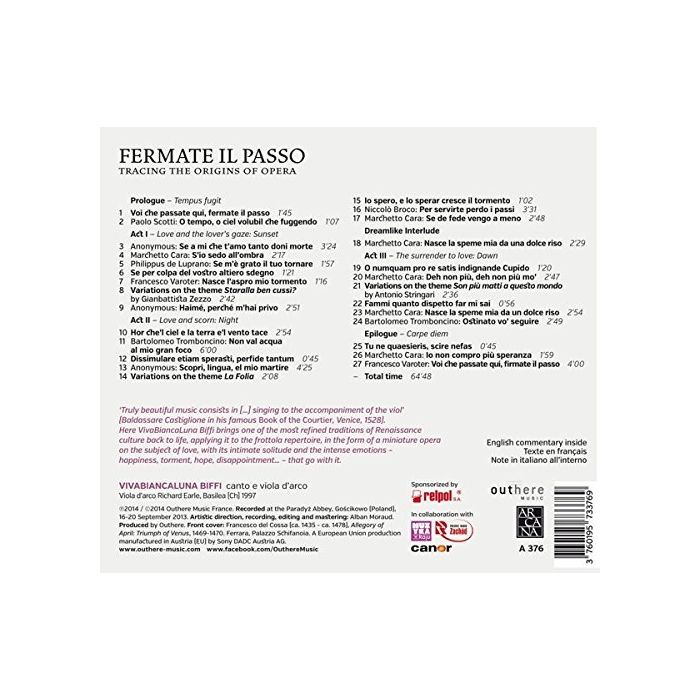 Fermate il passo, Tracing the Origins of Opera - slide-1