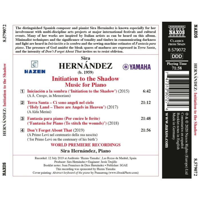 Hernandez: Initiation to the Shadow - Music for Piano - slide-1