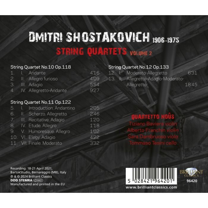 Shostakovich: String Quartets Vol. 2 - slide-1