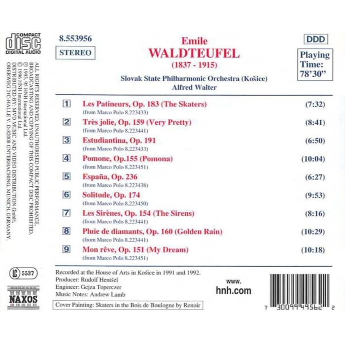 WALDTEUFEL: Famous Waltzes - slide-1