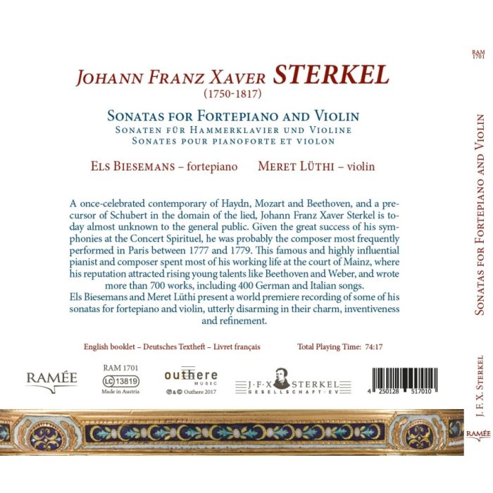 Sterkel: Sonatas for Fortepiano and Violin - slide-1