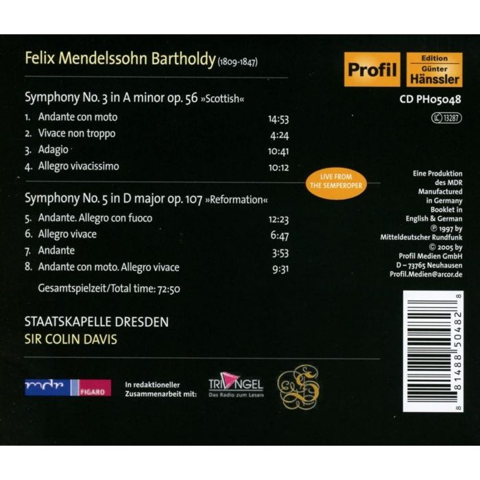 Mendelsohn: Symphonies 3 & 5 - slide-1