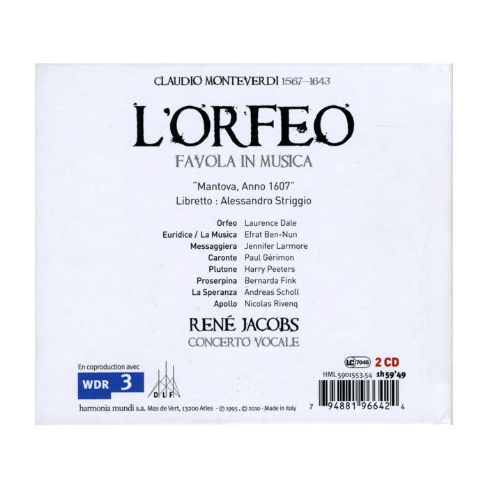 Monteverdi: L'Orfeo (2 CD) edycja de-luxe - slide-1