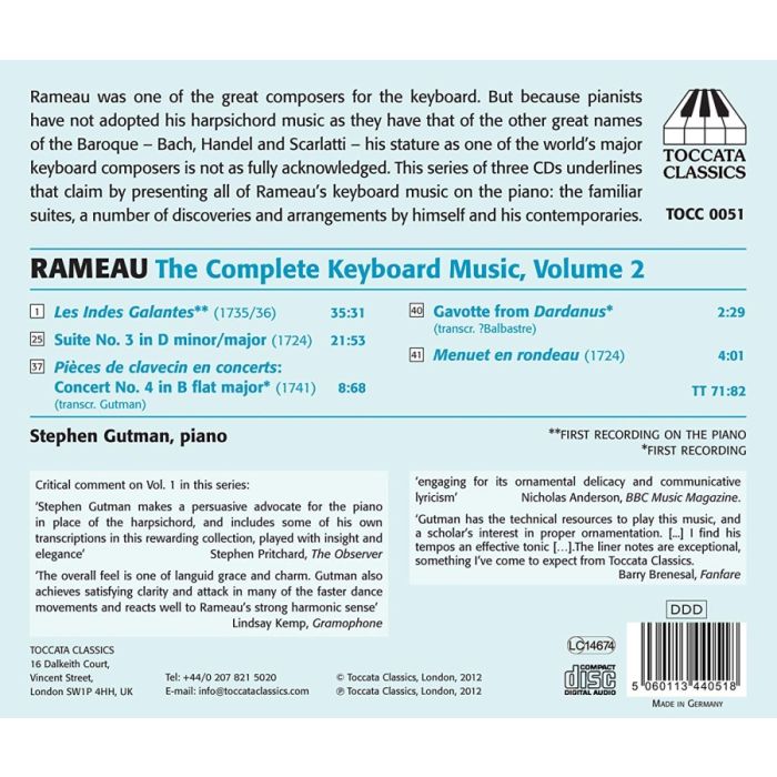 Rameau: The Complete Keyboard Music Vol. 2 - slide-1