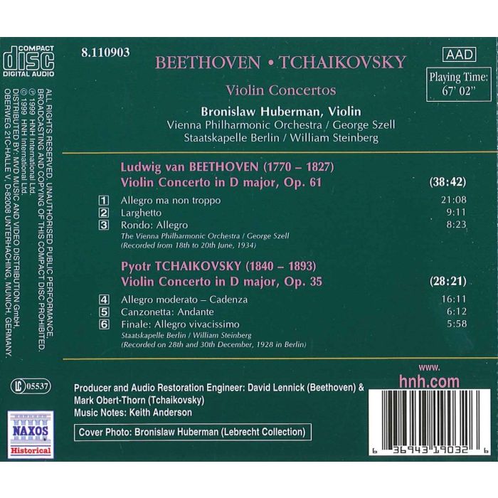 Beethoven/Tchaikovsky: Violin Concertos - slide-1
