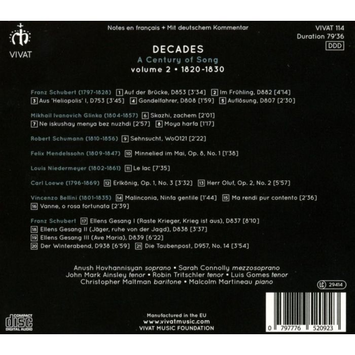 Decades: A Century of Song vol. 2, 1820-1830 - slide-1