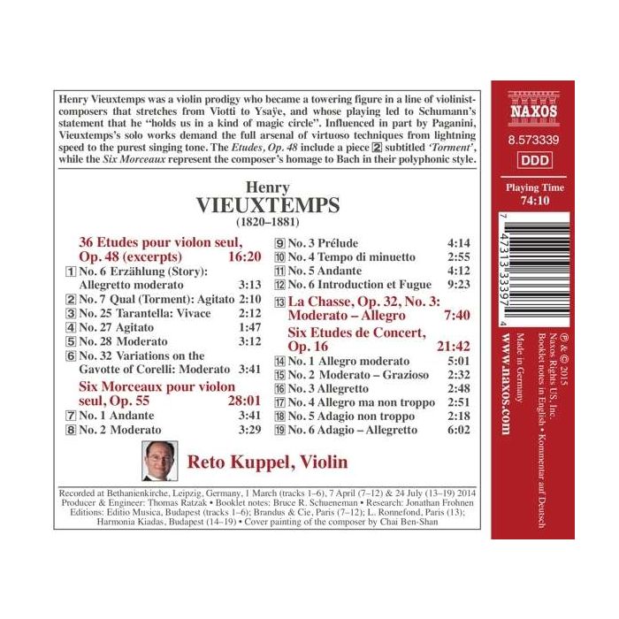 Vieuxtemps: Works for Solo Violin - slide-1