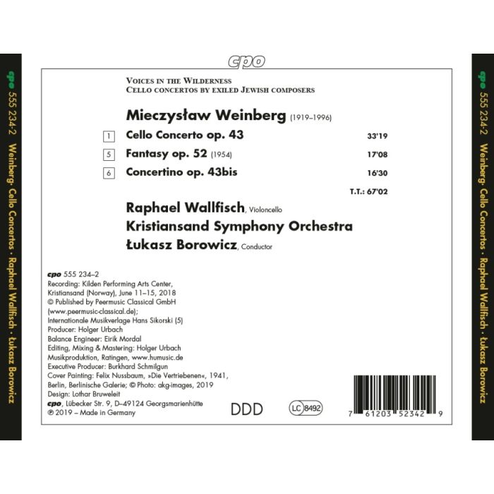 Weinberg: Cello Concerto; Fantasy; Concertino - slide-1