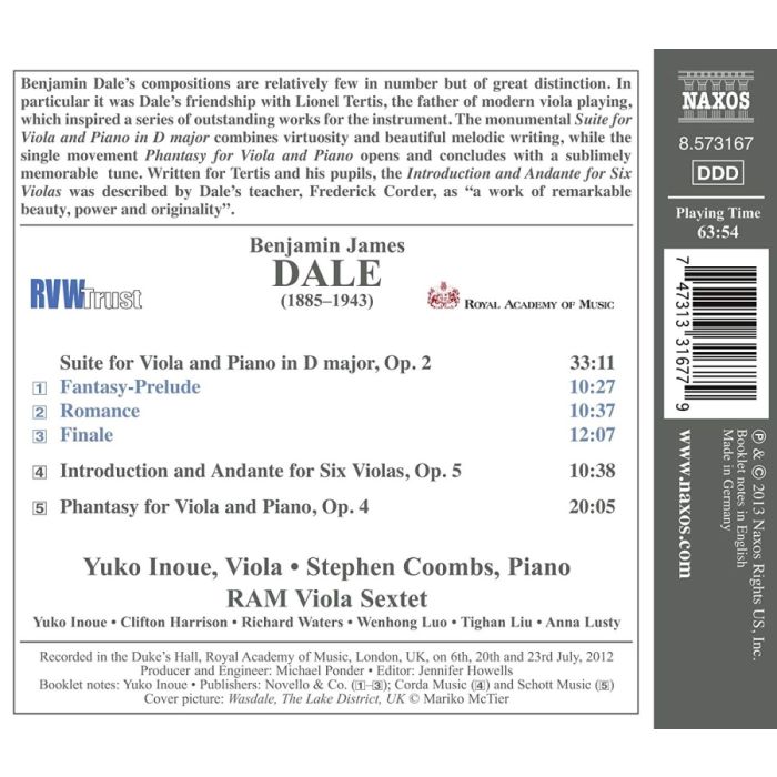 Benjamin James Dale: The Romantic Viola - slide-1