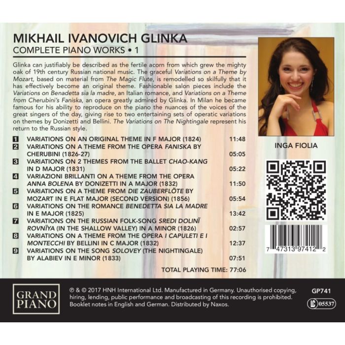 Glinka: Complete Piano Works Vol. 1 - slide-1