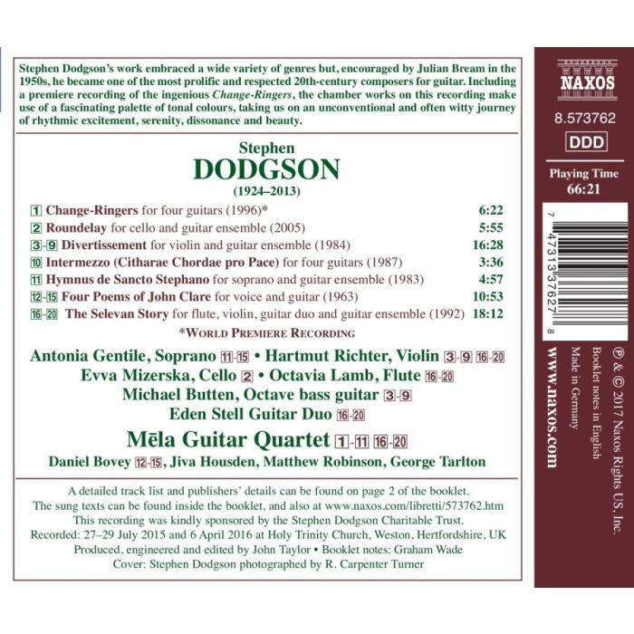 Dodgson: Guitar Chamber Works - slide-1