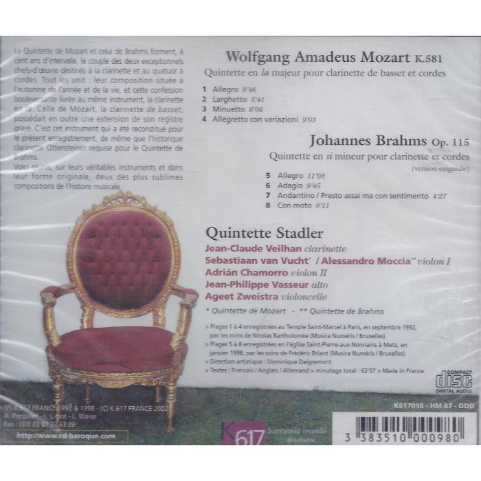 Mozart/Brahms: Two Great Autumn Quintets - slide-1